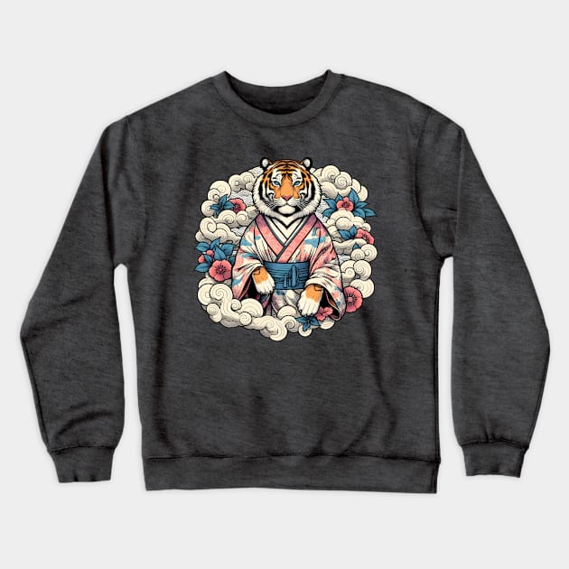 Leap year tiger Crewneck Sweatshirt by Japanese Fever